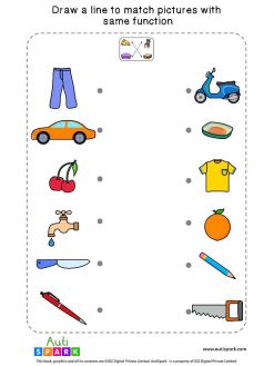 Match By Function | Matching Worksheets By - AutiSpark