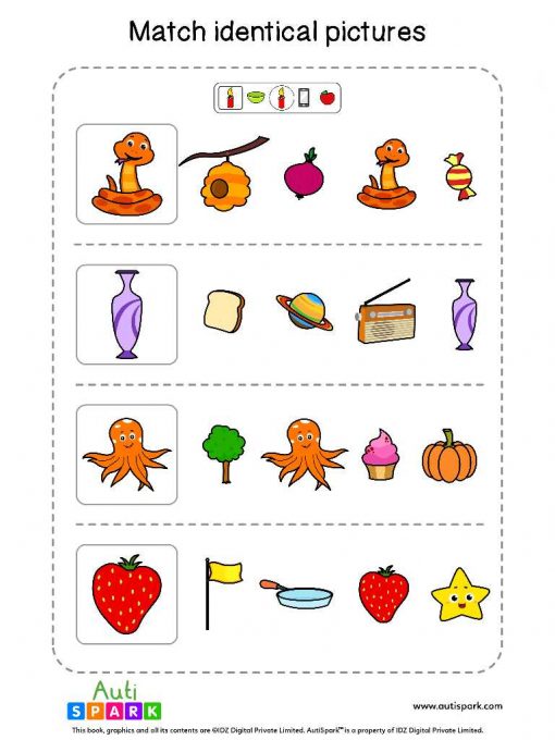 Match Pictures By Function #05 – Matching Worksheet - AutiSpark