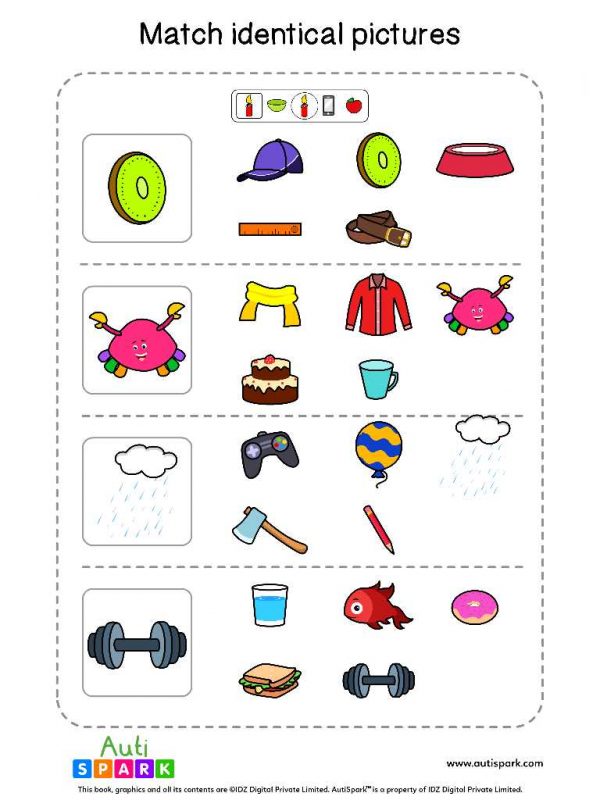 Match Pictures By Function #05 – Matching Worksheet - AutiSpark